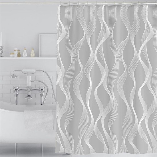 Stripped Bathroom Shower Curtain Stripped Bathroom Shower Curtain